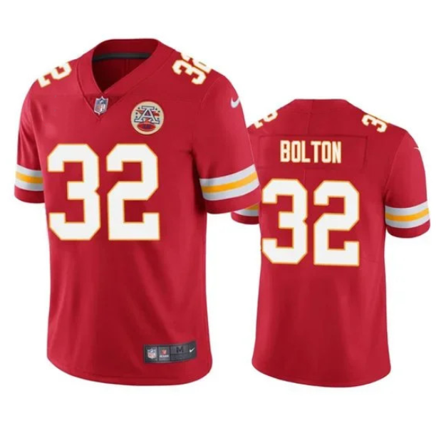 Youth Kansas City Chiefs #32 Nick Bolton Red Vapor Untouchable Limited Stitched Jersey